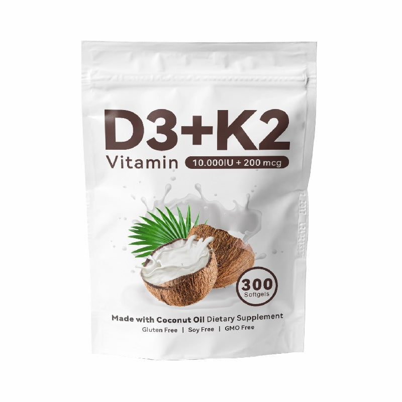 Vitamina D3 + K2 · 300 cápsulas blandas